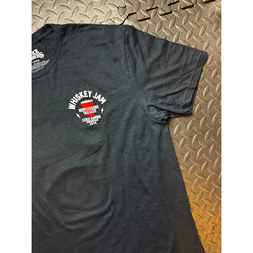 Luke Combs Whiskey Jam Bootleggers Tailgate 2026 Stadium Tour T-Shirt Black L - Picture 4 of 8